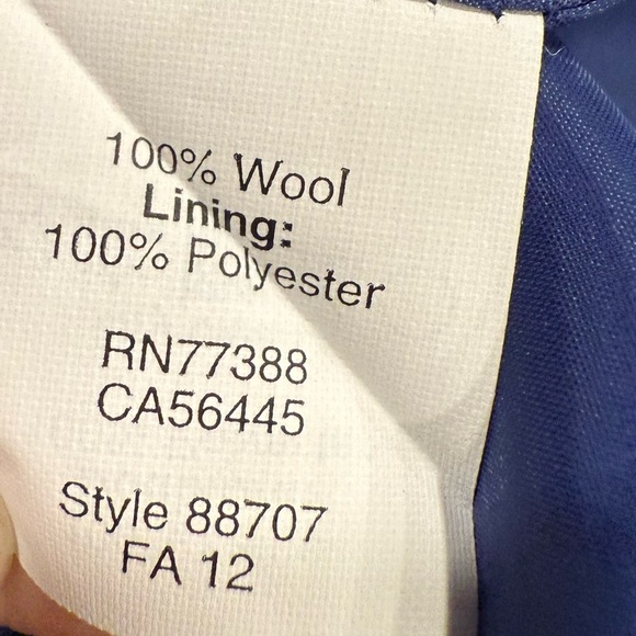 J. Crew Cobalt Blue 100% Wool Midi Pencil Skirt Office Business Sophistication - Picture 9 of 11